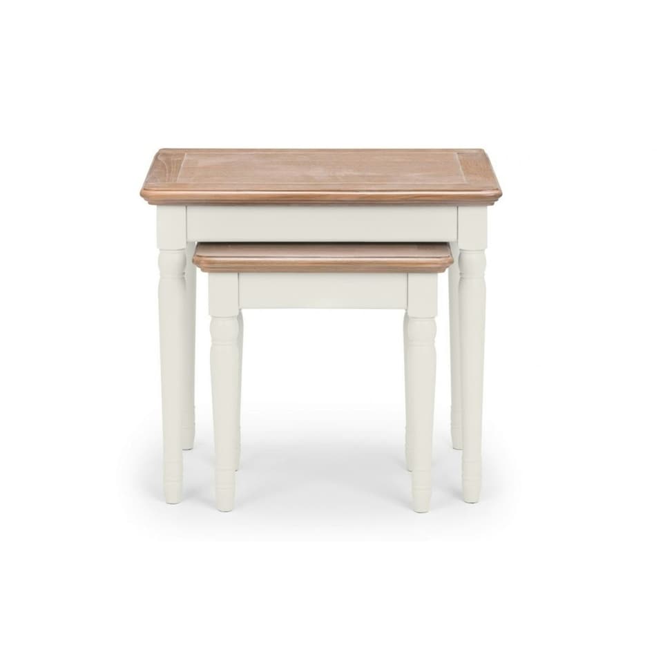 image 1 of Premium Grey Lacquered Nest of Tables | Grey | Grey