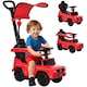 image 1 of HOMCOM 3 in 1 Kids Children Ride on Push Car Toddler Sliding Car G350 Licensed Walker Foot to Floor Slider Push-Along with Horn Steering Wheel NO POWER Manual, Red