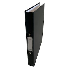A4 Black Paper Over Board Ring Binder by Janrax