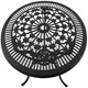 image 2 of Centurion Supports TABREEZ Garden and Patio Black Cast Aluminium Bistro Table Black