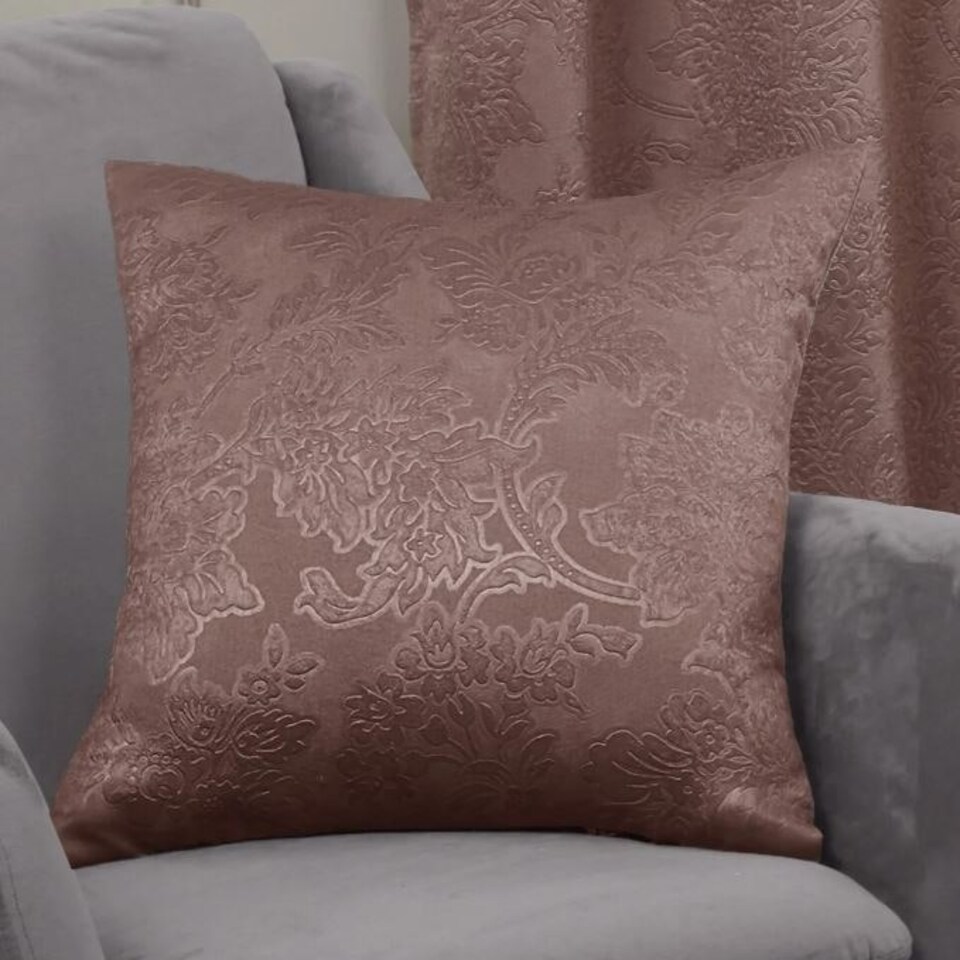 Royal Damask Cushion Cover 43cm x 43cm Blush Pink Pink | Pink | Pink
