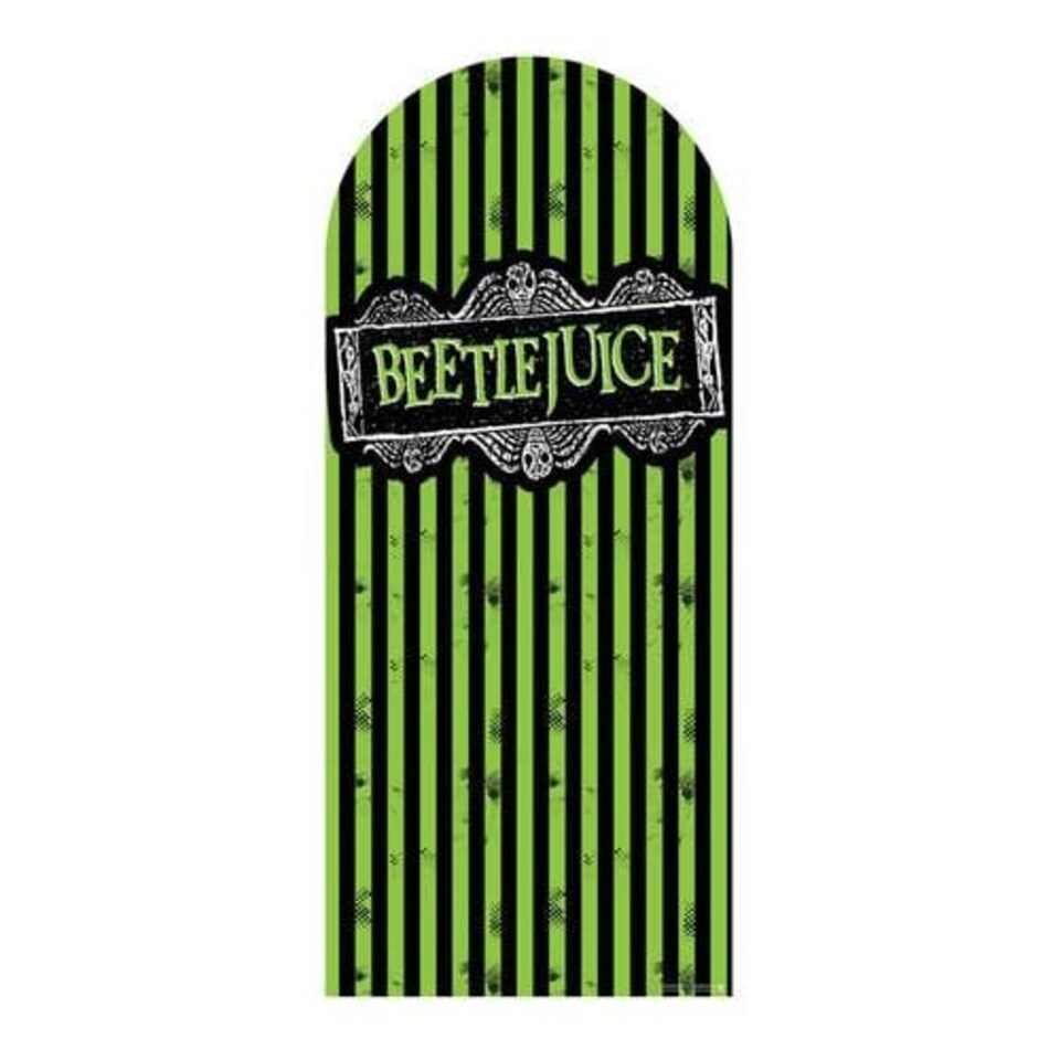 image 1 of Beetlejuice 1988 Green Single Backdrop Cardboard Cutout 185cm
