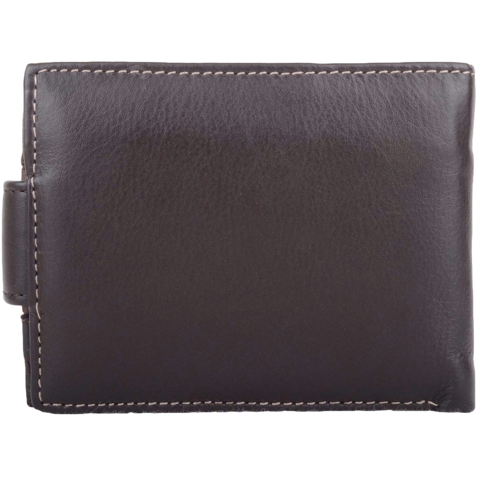 image 1 of Soft Leather Tri-Fold Money / Credit Card Holder / Wallet Brown