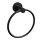 image 1 of Rothley Matt Black Round Towel Ring