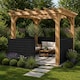 image 5 of 1m x 4m Grey PVC Outdoor Garden Fencing Privacy Screen Roll | Grey | 1
