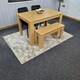 image 9 of Dining Table Set with 2 Chairs Dining Room and Kitchen table set of 2, and Bench Grey