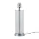 image 1 of Aura - Chrome with Glass Column Table Lamp Base | Chrome | Clear | Medium | 1