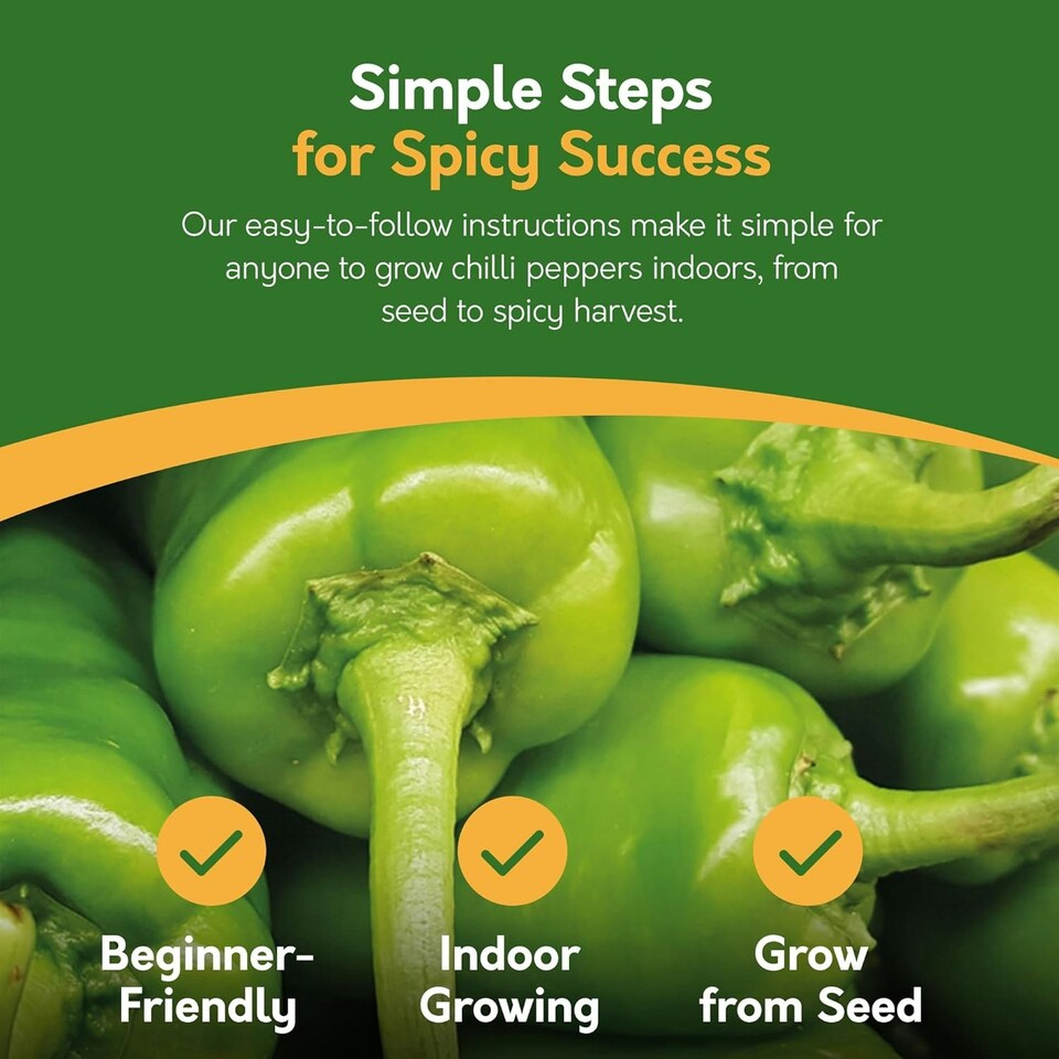 image 1 of Pronto Seed Grow Your Own Hot Chilli Seed Kit - 5 Varieties - Take the Chilli Challenge