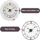 image 4 of Marco Paul  60cm Roman Numerals Skelton Clock Gold