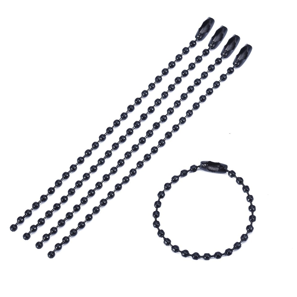 image 1 of 15cm Long Metal Ball Chain Extender for Label Tags - 100pcs