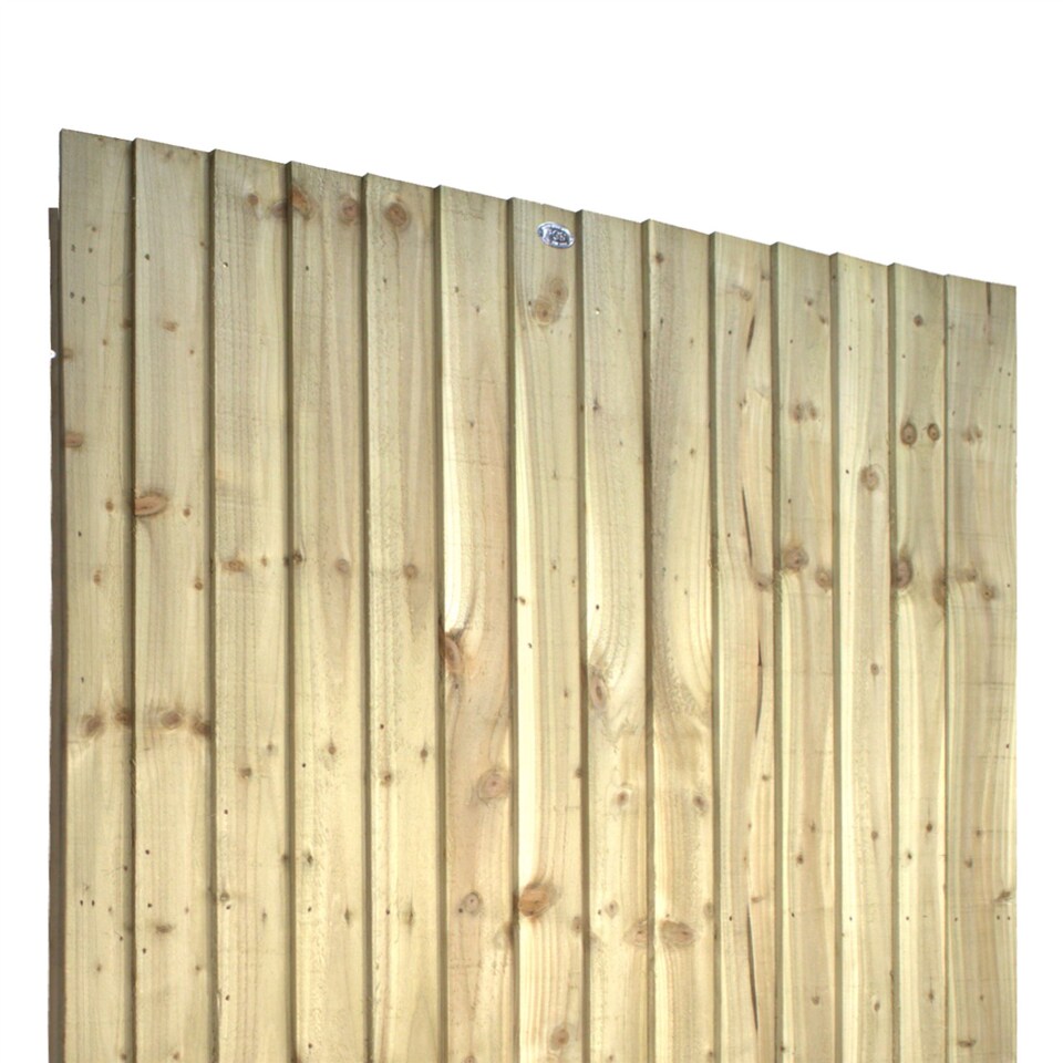 image 1 of Flat Top Wooden Garden Gate 6ft x 4.5ft Feather Edge Fully Framed Treated Door