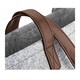 image 2 of Bagbase Premium Felt Tote Bag - Grey Melange/Tan - One Size Grey