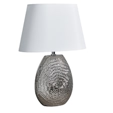 Caitlin Small Silver Ceramic Table Lamp