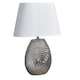 image 1 of Caitlin Small Silver Ceramic Table Lamp