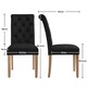 image 3 of Yaheetech Set of 2 Classic PU Leather Dining Chairs Black