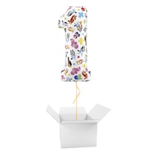 Bluey Number 1 Giant Foil Helium Balloon - Inflated Balloon in a Box