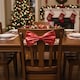 image 7 of 50cm Large Metallic Christmas Chair Bows Sashes Party Dining Decor Wedding | Red | Red | Set of 4