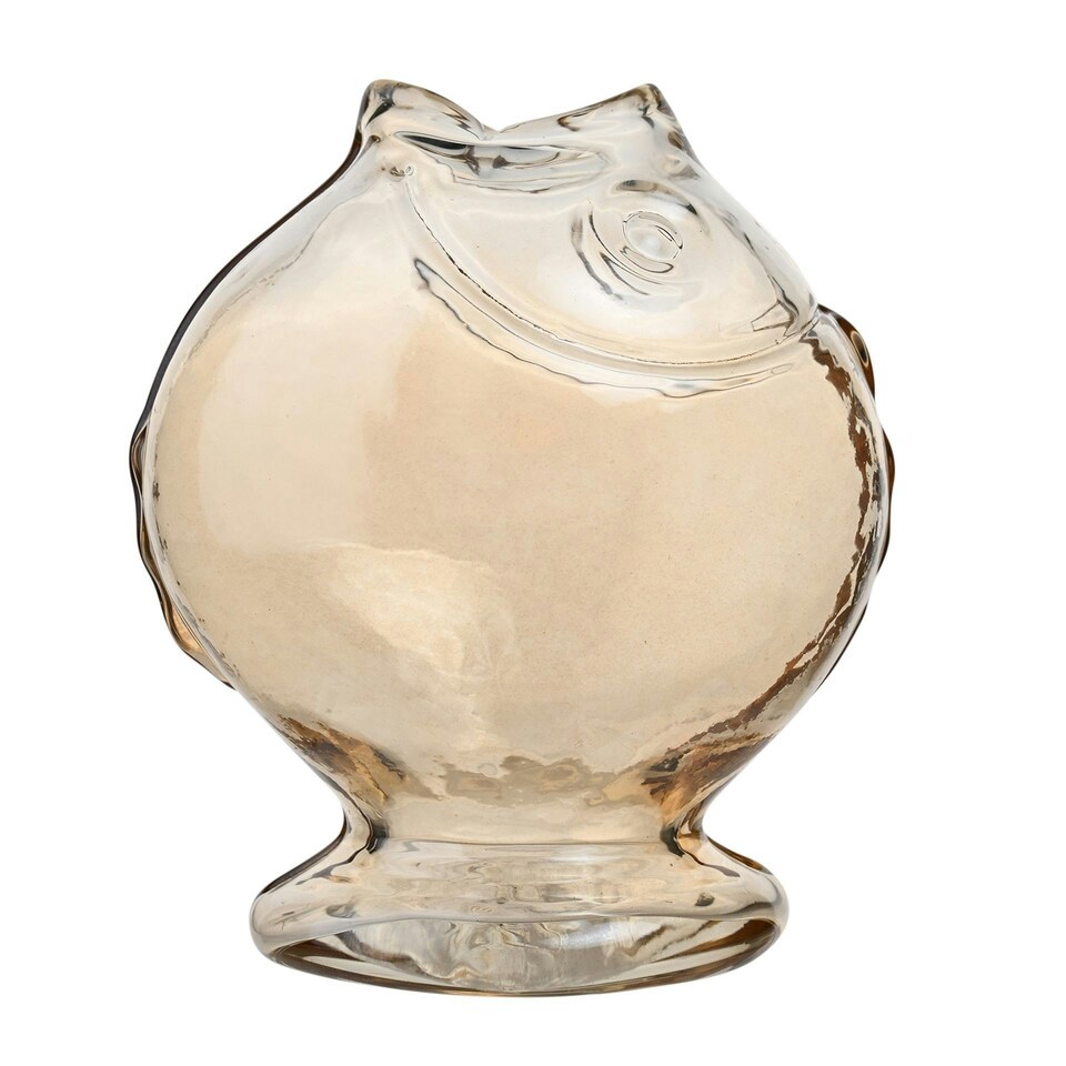 image 1 of Hestia Glass Fish Vase - Round Shape