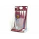 image 2 of West Ham United FC Official Mini Bar Set (Set Of 1 Pint Glass, 4 Beer Mats & 1 Bar Towel) - Claret/Blue - One Size