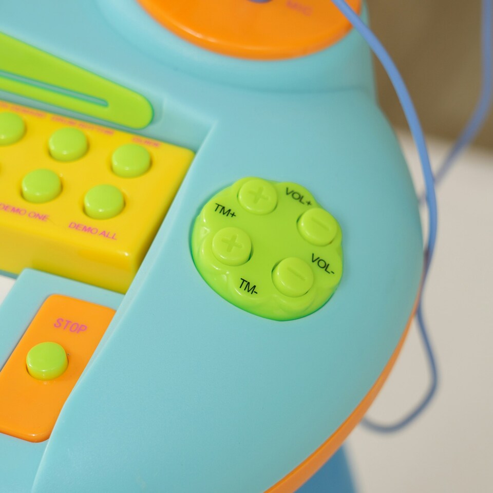 image 1 of AIYAPLAY 37-Key Kids Piano w/ Microphone, Stool, Record & Play Function