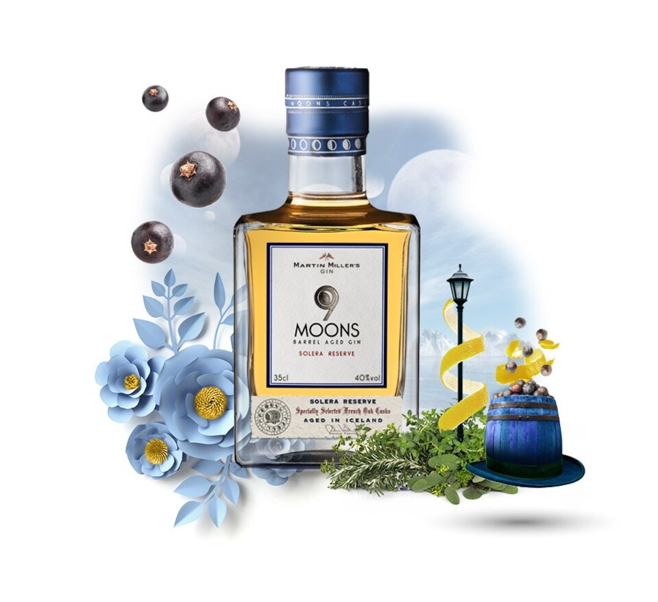 image 1 of Martin Miller's 9 Moons Solera Reserve Gin, 35CL