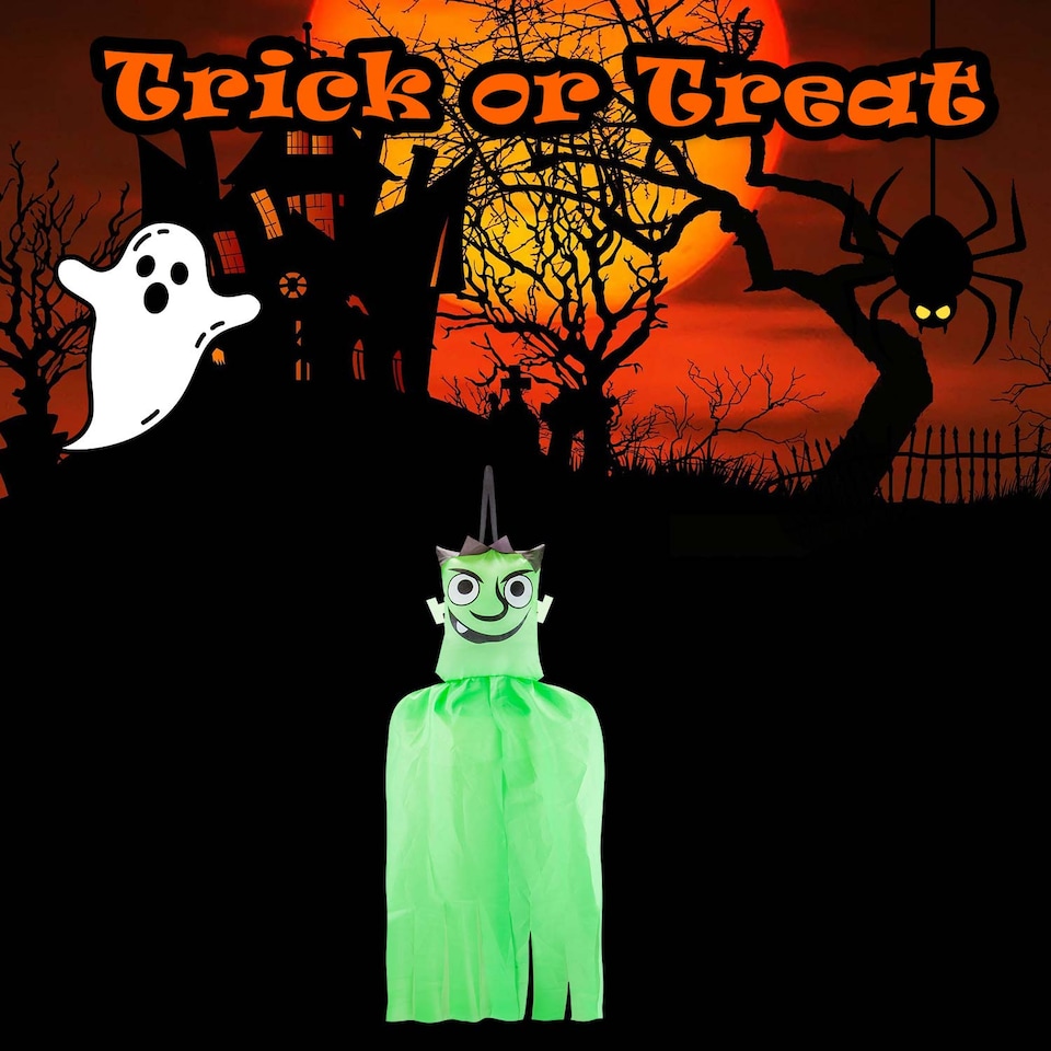 image 1 of vfm-estore 90cm Frankenstein Hanging Halloween Decoration - Indoor Party Prop