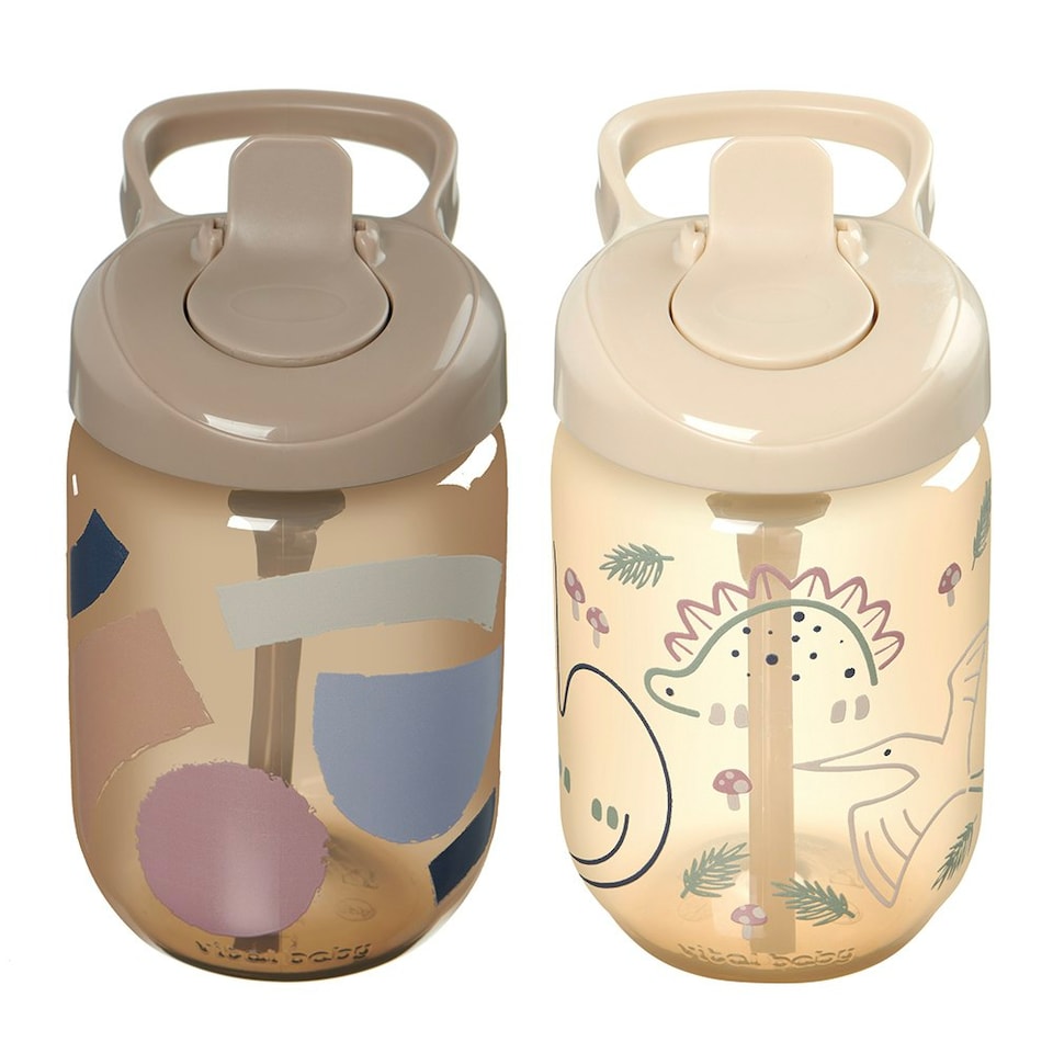 image 1 of Vital Baby Hydrate sippy straw 350ml 2pk Multi