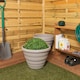 image 2 of Wham Beehive 4 x  40cm Round Plastic Garden Planters | Grey | Fawn