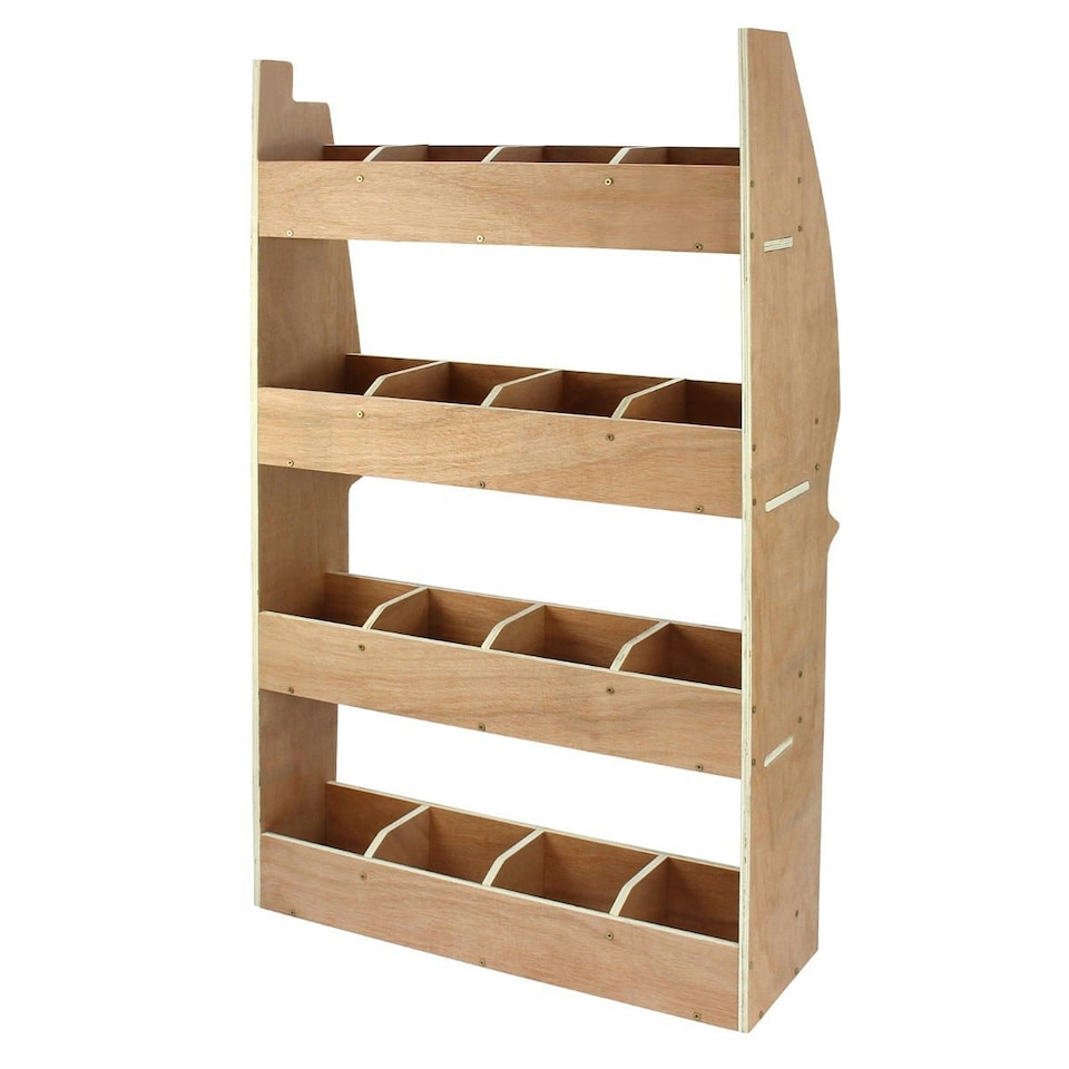 image 1 of Nissan Primastar Plywood Van Racking Unit Brown