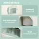 image 5 of PawHut Cat Litter Box, Hooded Cat Litter Tray w/ Drawer Pan, Scoop, Deodorants