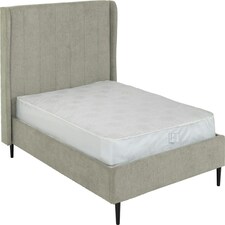 Amelia 4ft 6in Velvet Bed Grey | Dark Grey