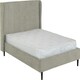 image 1 of Amelia 4ft 6in Velvet Bed Grey | Dark Grey