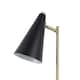 image 2 of First Choice Lighting Task Matt Black and Antique Brass Task Table Lamp Black | Bronze