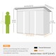 image 7 of Outsunny Garden Shed Outdoor Storage Tool Organizer w/ Double Sliding Door