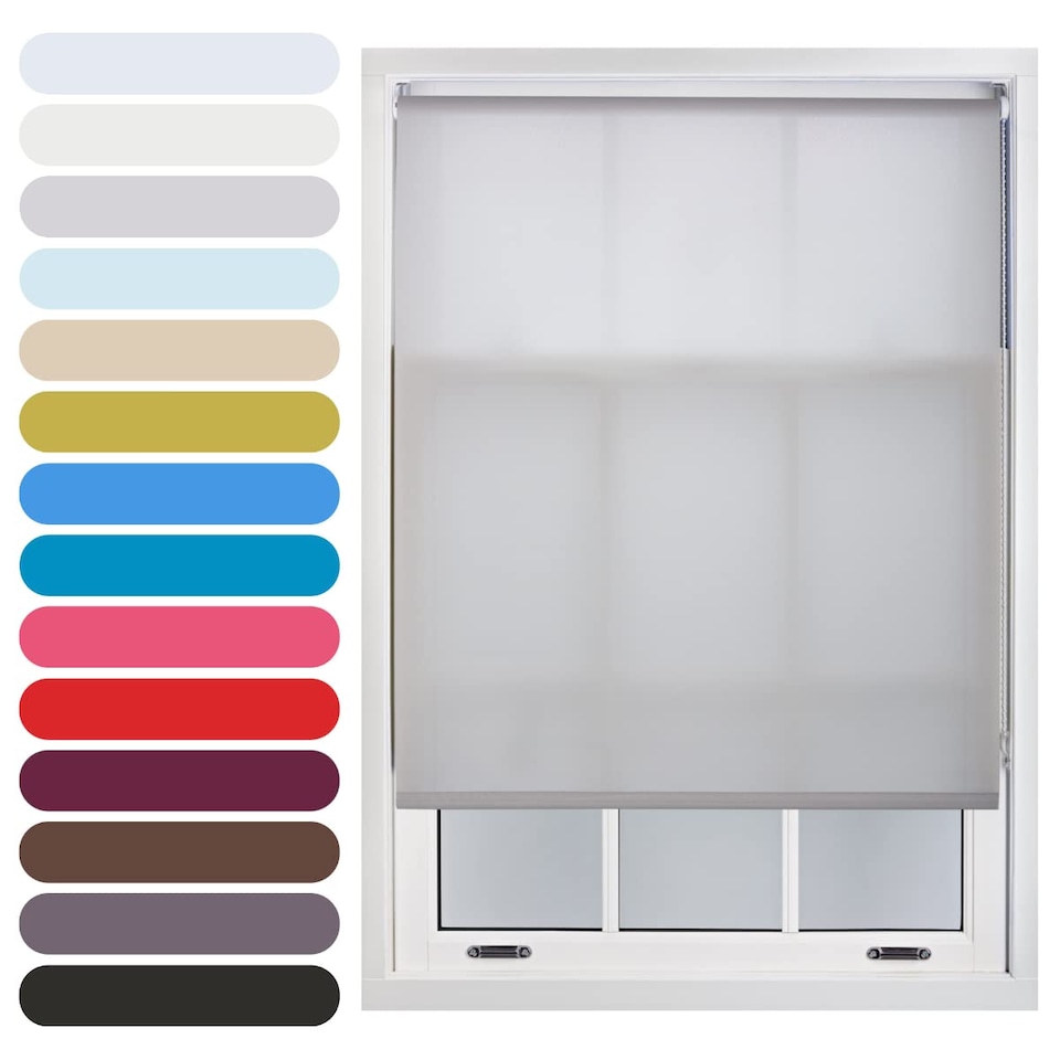image 1 of 120cm Wide Daylight Roller Blind 165cm Drop | Grey | Grey