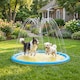 image 7 of PawHut 170cm Splash Pad Sprinkler for Pets Dog Pool Non-slip Outdoor Yellow