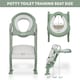 image 6 of Straame Toddler Toilet Ladder Seat- Portable Children Potty Training Chair (Green - White)
