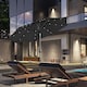 image 2 of Outsunny Garden Parasol Outdoor Tilt Sun Umbrella LED Light Black