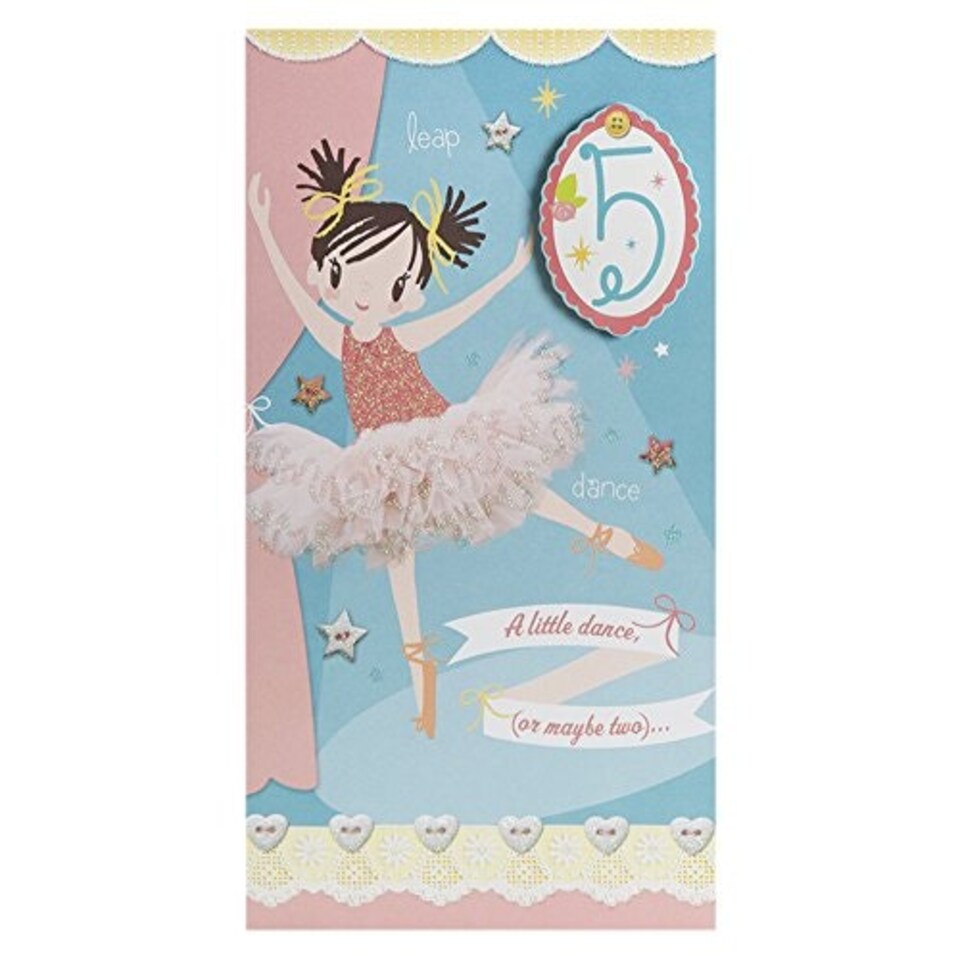 image 1 of 5th Birthday Card For Her 'With Badge'
