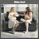 image 6 of HOMCOM 2 Seater Sofa Bed, Convertible Pull Out Bed Settee, Charcoal Grey | Grey | Charcoal grey