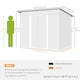 image 7 of Outsunny Garden Shed Outdoor Storage Tool Organizer w/ Double Sliding Door Grey