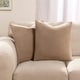 image 1 of OHS 4 x Soft Plain Matte Velvet Filled Cushions, 45x45cm - Natural | Yellow | Natural | 45 x 45cm | 4
