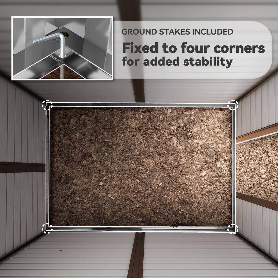 image 1 of Outsunny 9 x 6FT Metal Garden Shed, Tool Storage with Lockable Door, Window, Galvanised Outdoor Storage Shed  for Garden, Patio, Green