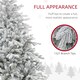 image 7 of HOMCOM 6 Ft Artificial Christmas Tree with Realistic Snow Branches, LED Lights