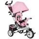 image 9 of HOMCOM 6 in 1 Kids Trike, Stroller with Parent Handle, Pink