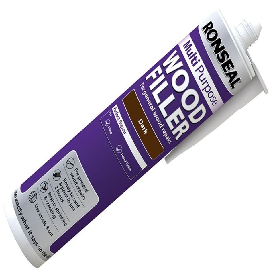 Ronseal - Multipurpose Wood Filler Cartridge Dark 310ml