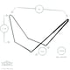 image 3 of Harbour Housewares Garden Spreader Bar Hammock with Stand - Natural