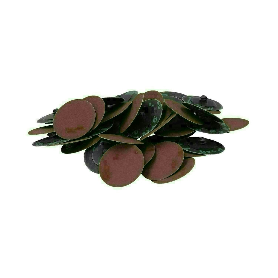 image 1 of 240 Grit 50mm Fine Quick Change Sanding Discs Rust Removal Deburring 100pc