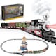 image 1 of Christmas Tree Toy Steam Train Set with Lights Sounds Christmas Train Set Electric Train Set