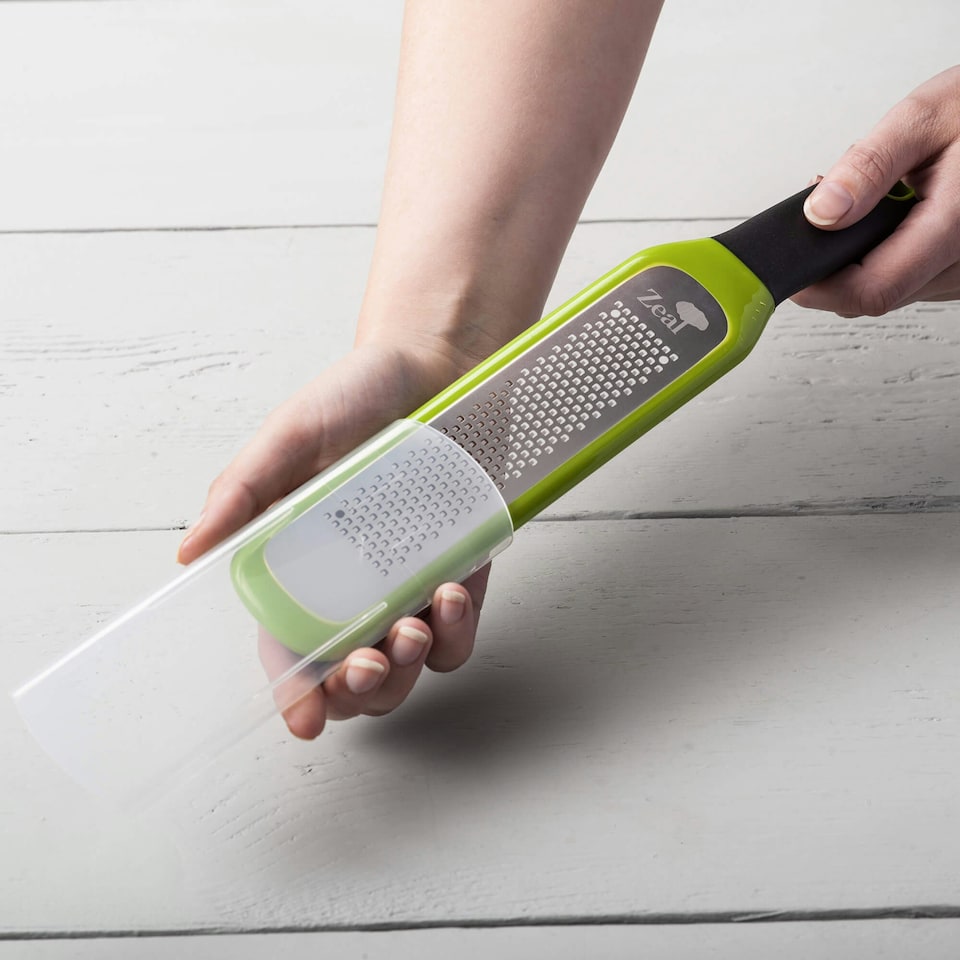 image 1 of Zeal Cheese Grater with Soft Touch Handle, Lime